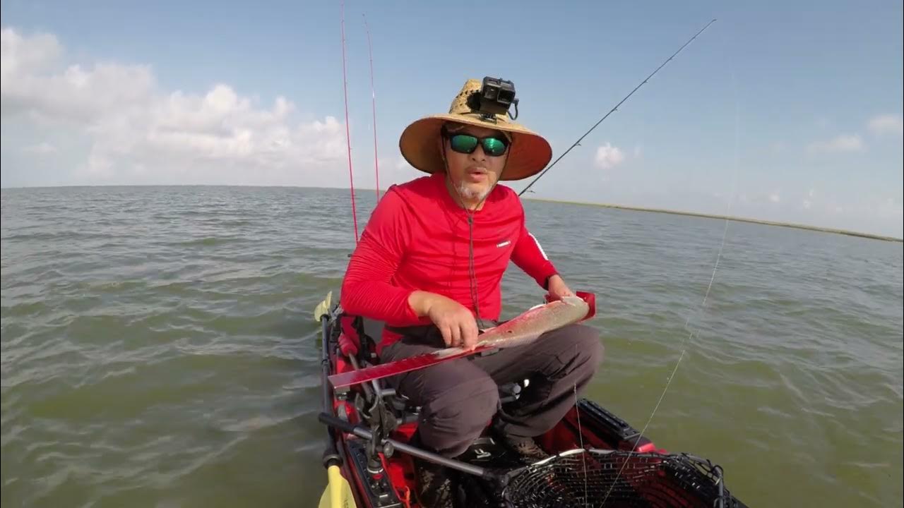 Quick Limit of Redfish (Kayak Fishing Galveston Texas) YouTube