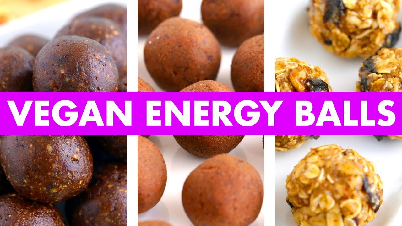 3 Easy Vegan Energy Balls Recipes! Mind Over Munch YouTube