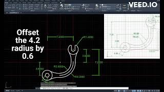 Curved Wrench AutoCAD Drawing 14 : Center Line