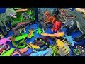 DINOSAURS Toys Jurassic World & GIANT BUGS , INSECTS,LIZARD,SNAKE - Toys for kids ! BOX OF TOYS