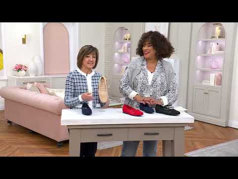 Cliffs by White Mountain Perforated Ballet Flats - Beslee on QVC