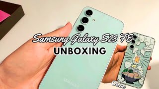 Samsung Galaxy S23 FE (Mint) Unboxing | Accessories & First Look