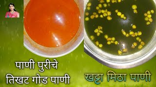 How to make Pani for Pani Puri  | चटकदार पाणीपुरी | पाणीपुरीचं पाणी