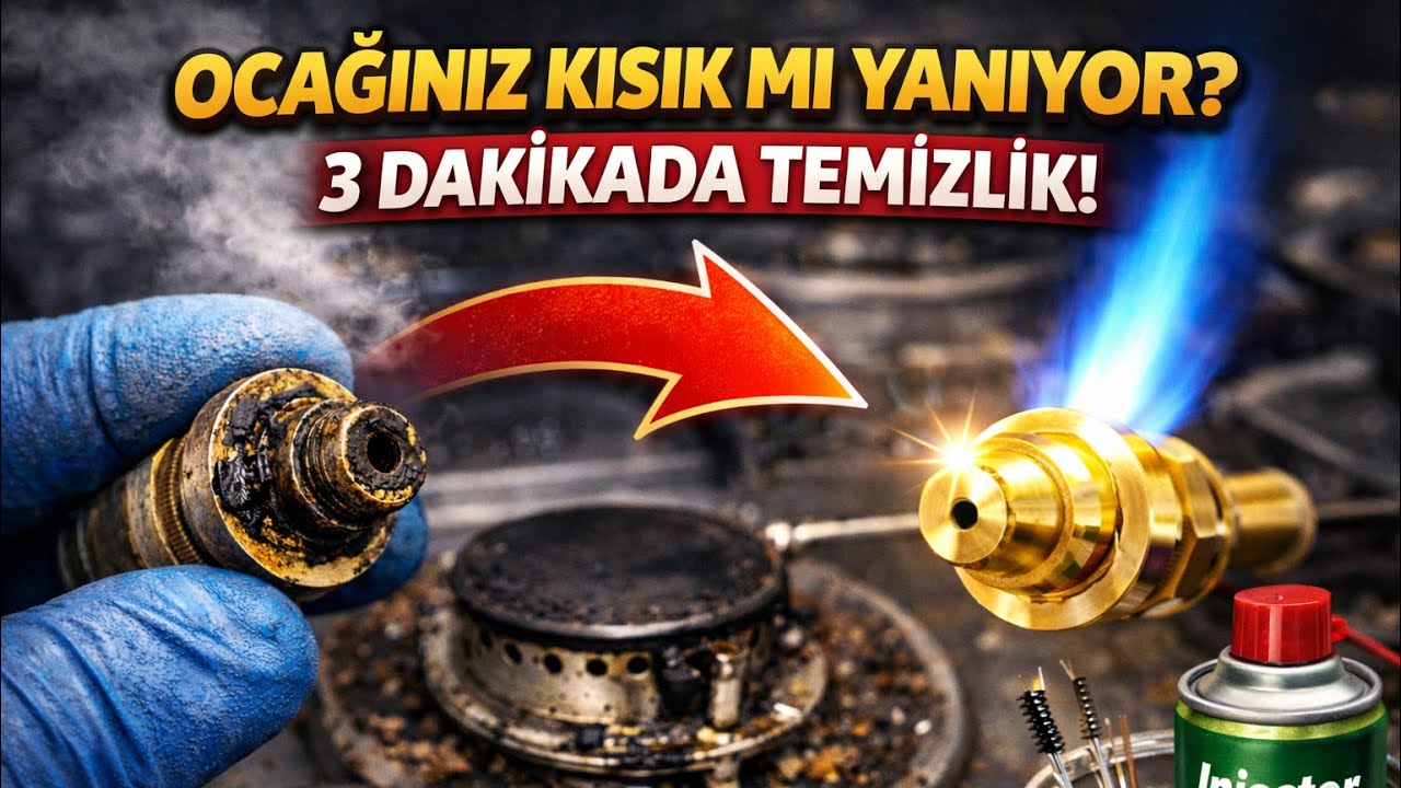 Ocağınız Kısık mı Yanıyor? 3 Dakikada Enjektör Temizliği ve Bakımı