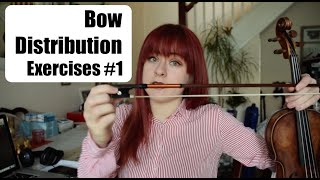 Bow distribution exercises #1 Explained | Play along video on violin