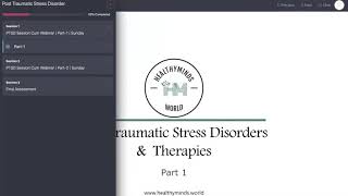 Complete Guide To Take Online Sessions Through Healthy Minds World | Course | Assessment | Quiz screenshot 3