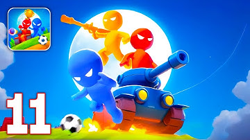 Stickman Party - Gameplay Part 11 Random Funny MiniGames 1 2 3 4 Plyer Free New Update Adventure