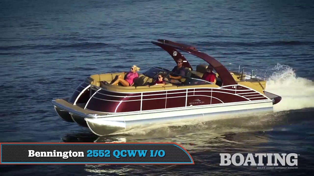 2016 Boat Buyers Guide Bennington 2552 QCWWA I/O YouTube
