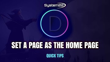Divi Theme Set Your Page As The Home Page