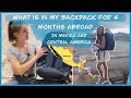 What’s in my 40L backpack for 4 months abroad? Mexico and Central America