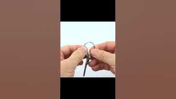 How to easily put the key on a key ring
