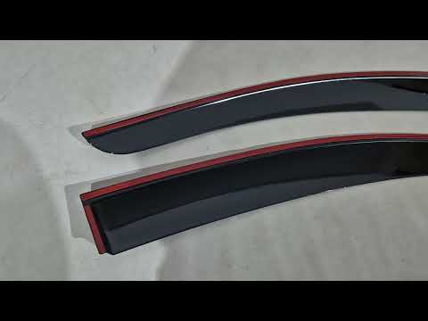 Вітровики з хромованим молдингом Niken Luxury (2 шт) для Citroen Nemo 2007-2017 рр, видео 1