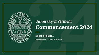 UVM Commencement Speech (2024): Suresh Garimella