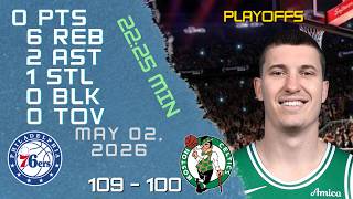 Baylor Scheierman Player Full High Lowlights vs 76ERS 02 05 2026 NBA PLAYOFFS Game