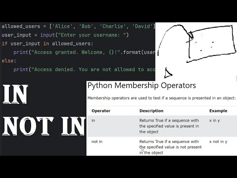 Membership operators in python | IN and NOT IN operators in Python Hindi Urdu