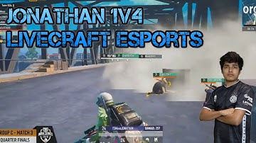 Jonathan Gaming 1 V 4 Vs LiveCraft In PMIS 2020 - TSM Entity Jonathan Clutch Moment #PMIS