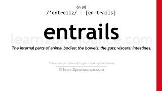 Pronunciation Of Entrails  Definition Of Entrails