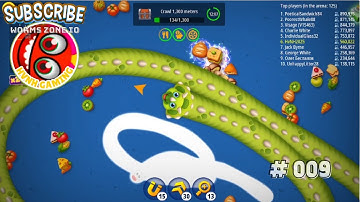 🐍WORMSZONE.IO | Game of earthworms 🏆| Epic Worms Zone Biggest Snake Gameplay! #009   | HvNH79