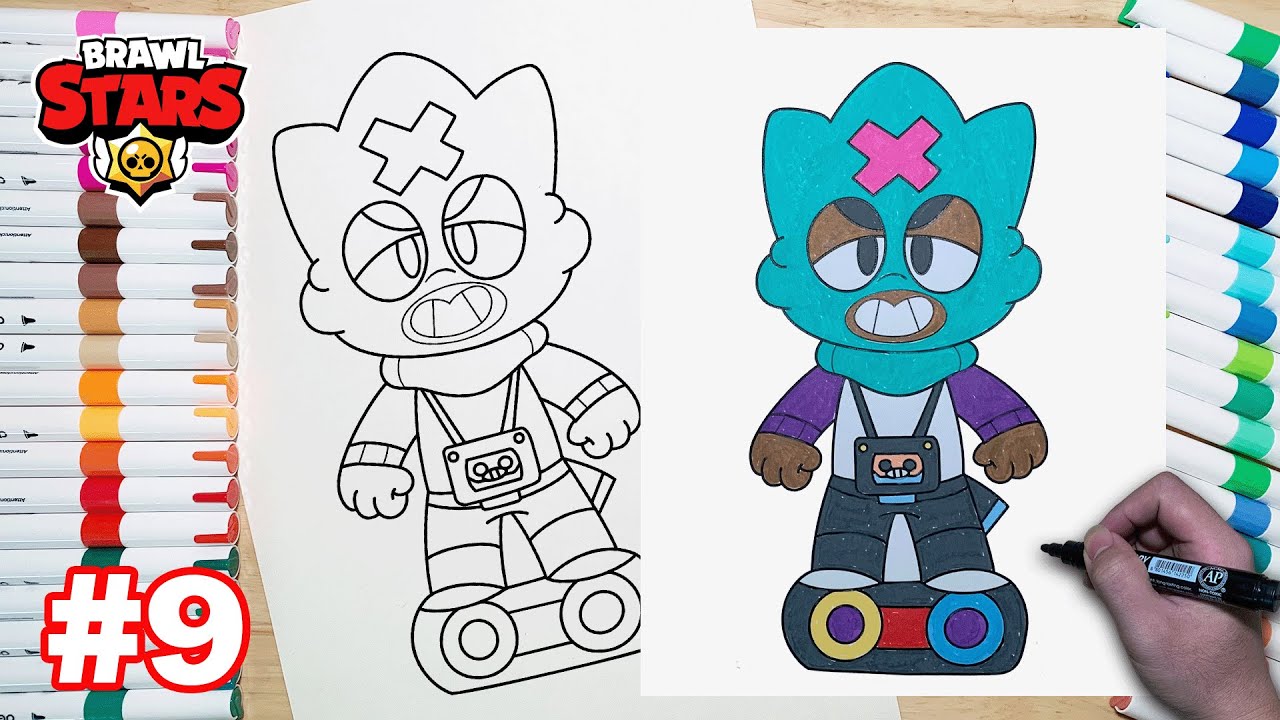 How To Coloring Ollie - Coloring Pages | Brawl Stars