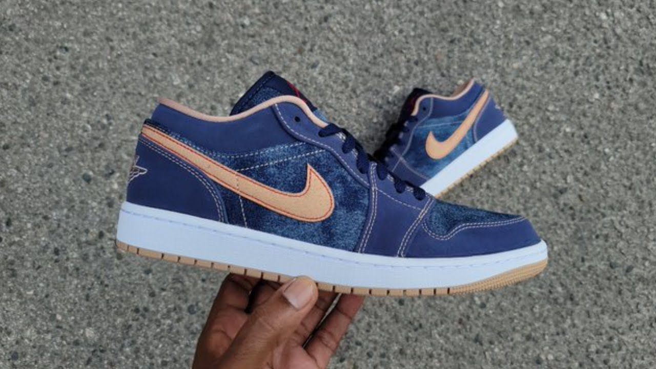 Air Jordan 1 Low Se Denim Shorts Youtube