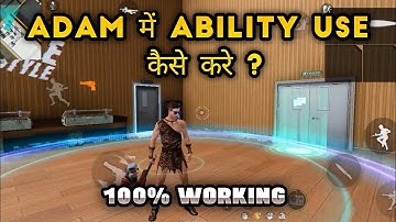 Adam character skill 🤩|| adam me character skill kaise lagaye | adam me alok ki ability keise lgaye