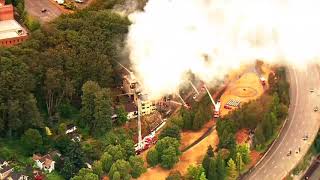 Large fire in Seattle's north Beacon Hill