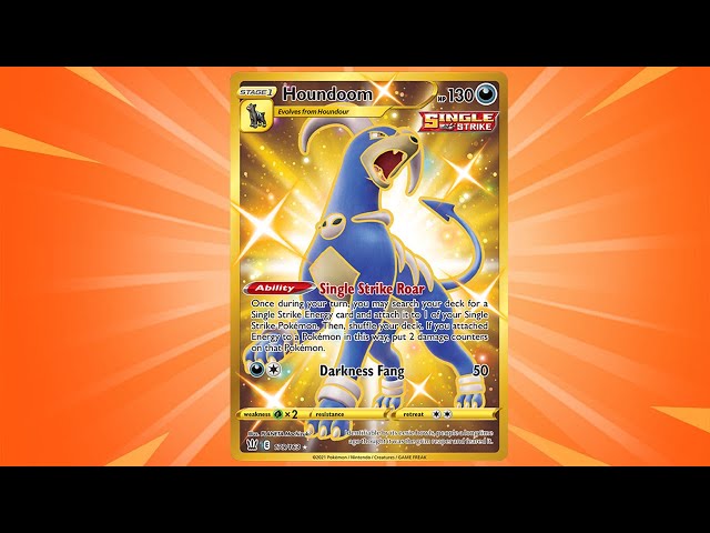 gold houndoom pokemon card Iron Leaves ex