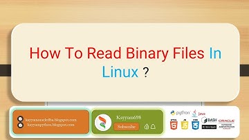 How To Read Binary Files In Linux ? #linux