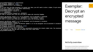 Exemplar: Decrypt an encrypted message || #qwiklabs || #coursera [With Explanation🗣️] @quick_lab