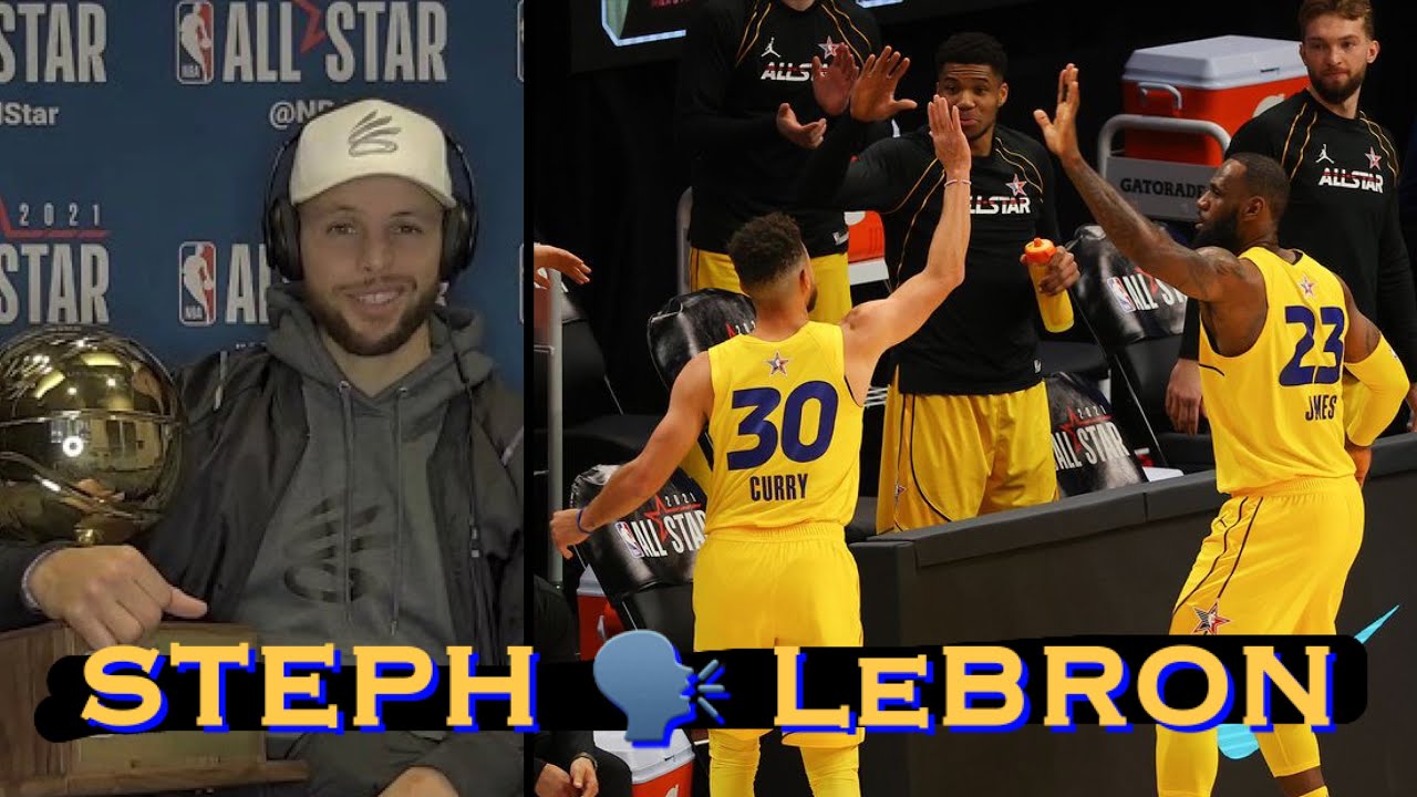 📺 Stephen Curry & LeBron: “had fun in the locker room, chopping it up…he was managing his minutes”