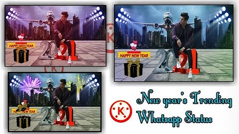 How To Make New year Trending Whatsapp Status Video In Kinemaster In Hindi ll ja created ll