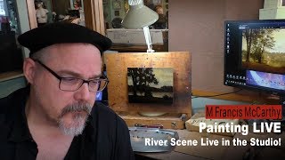 M Francis LIVE Corot type River Scene