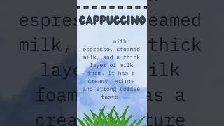 Cappuccino? Mocha? |Nano Learning|Quick Easy Definition #didyouknow #learninseconds #easytoremember