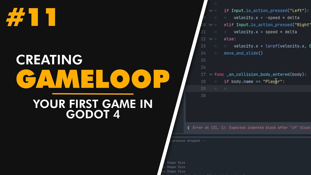 Your First Game In Godot 4 Part 11 - Creating Gameloop - YouTube