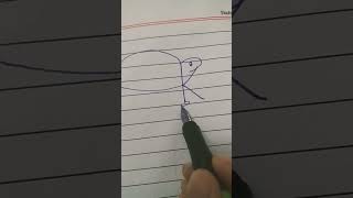 K= Turtle 🐢 Drawing Easy Steps #shorts