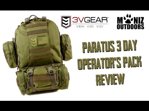paratus 3 day operator's tactical backpack