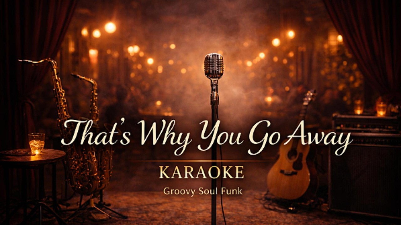 That's Why You Go Away (Karaoke Groove Soul Funk Version) | No Vocal #karaoke