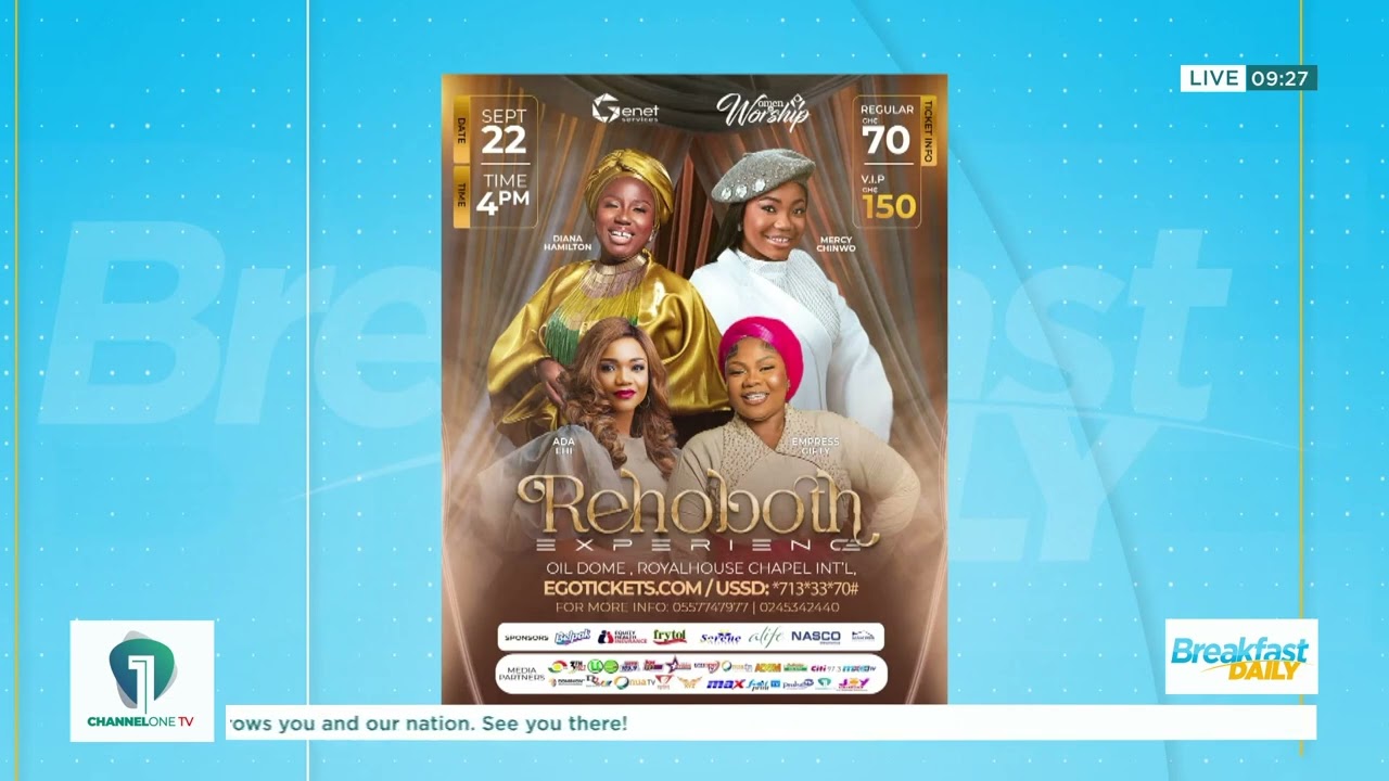 Women In Worship 2024: Event Scheduled For September 22nd At The Royal House Chapel - Oil Dome