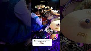 Double pedal action full video ! #drum #cymbals #shorts ￼