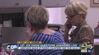 Let Joe Know questions answered live