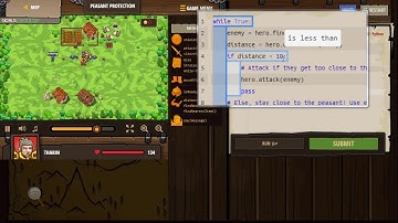 CodeCombat - Backwoods Forest (Level Peasant Protection) - Bermain dan Belajar Python