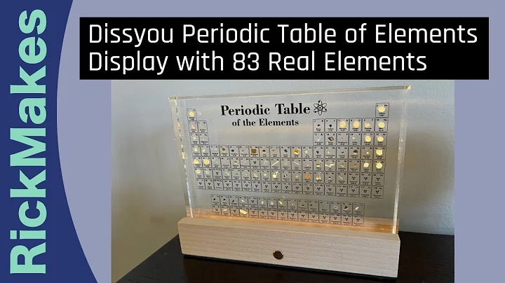 Dissyou Periodic Table of Elements Display with 83 Real Elements