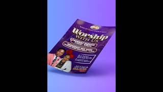 Watch This Simple Flyer Come Alive with 3D Text Effects #3d #photoshop #coreldraw