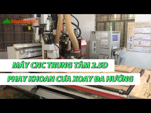 Cắt Khoan Gia Công Hàng Loạt Mặt Gỗ - Máy CNC Trung Tâm 2.5D - WM-1325RBS