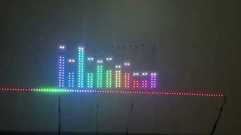 pixel led music sync to music controller led music audio spectrum analyzer screen by pixel led strip