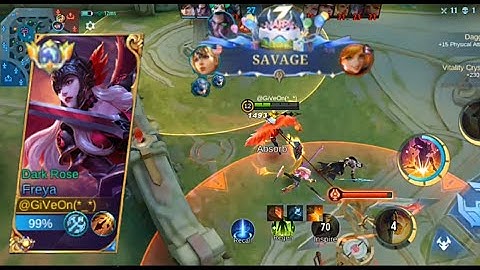 FREYA 1v5 SAVAGE||😱😱||[MUST WATCH] GAMEPLAY.#mobilelegends