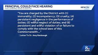 Lancaster County principal could face dismissal after facility dog s death