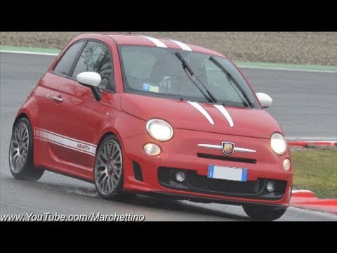 My 500 Abarth Scuderia Racing Track Scenes Drift Youtube