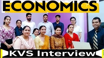 KVS Economics Questions for Interview with Tips l Economics teacher interview l PD Classes