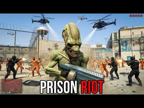 GTA 5 - Alien Prison Riot Rampage + Ten Star Escape